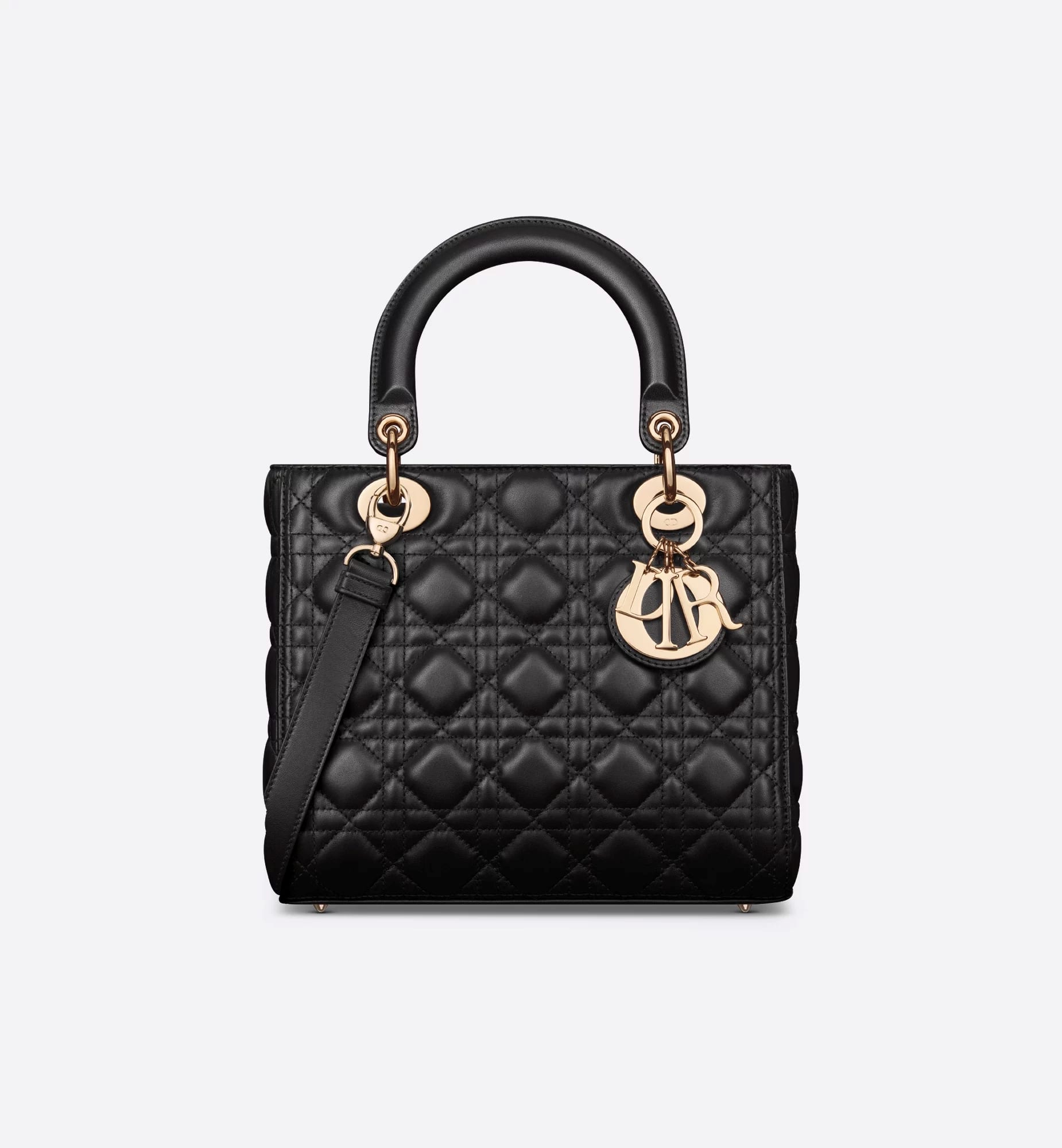 Medium Lady Dior Bag in Black Cannage Lambskin, P415,000, DIOR, dior.com